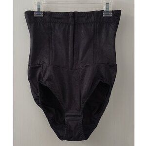 Vintage Flexees Shapewear Black Floral Girdle Pin-up Look wBoning - Women's Med